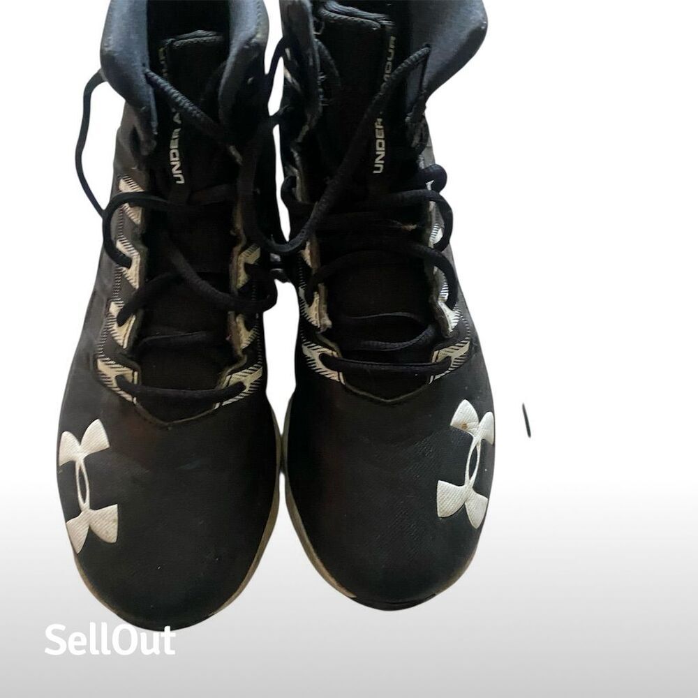 Under Armour Youth Football Cleats Black Size 5.5 Unisex